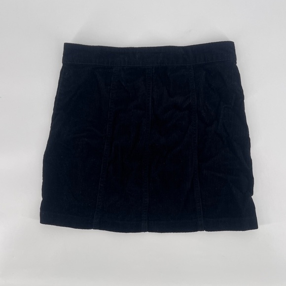 Forever 21 Black Zip Up Corduroy Mini Skirt Size Small Women’s - Picture 3 of 5